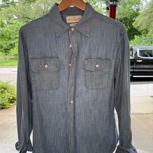 Imogene + Willie Earl Shirt XL – Handmade USA Chambray Work Shirt
